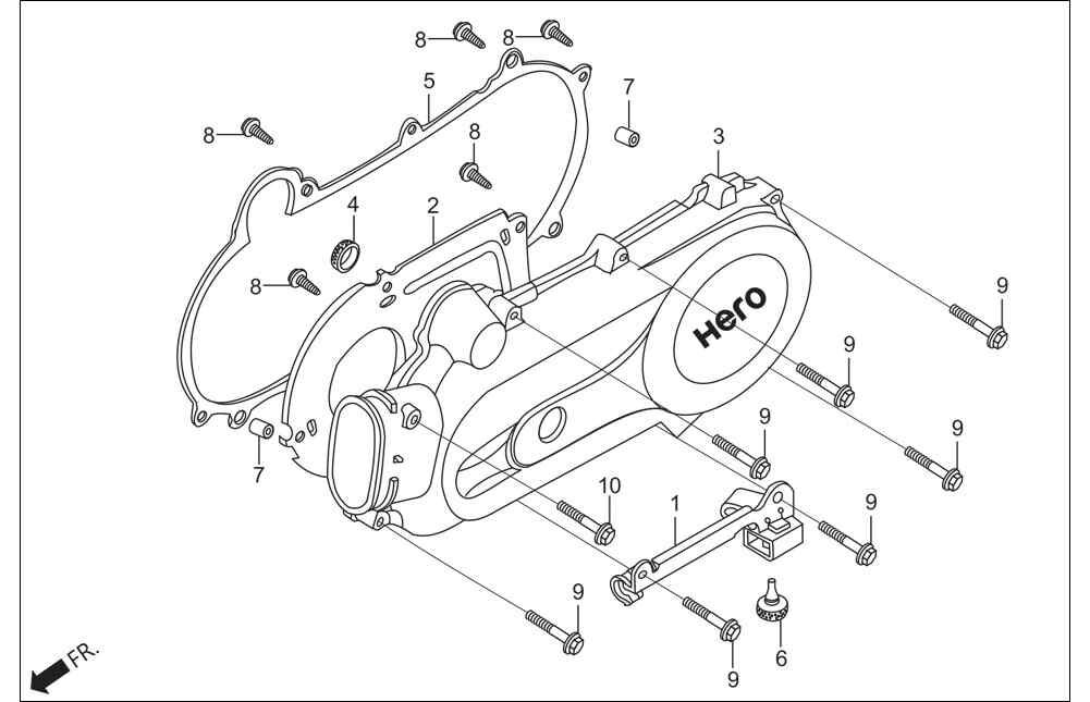 Hero Pleasure (Hr102-Pl) Plaka Sol Kapak Orj ResimNo:2