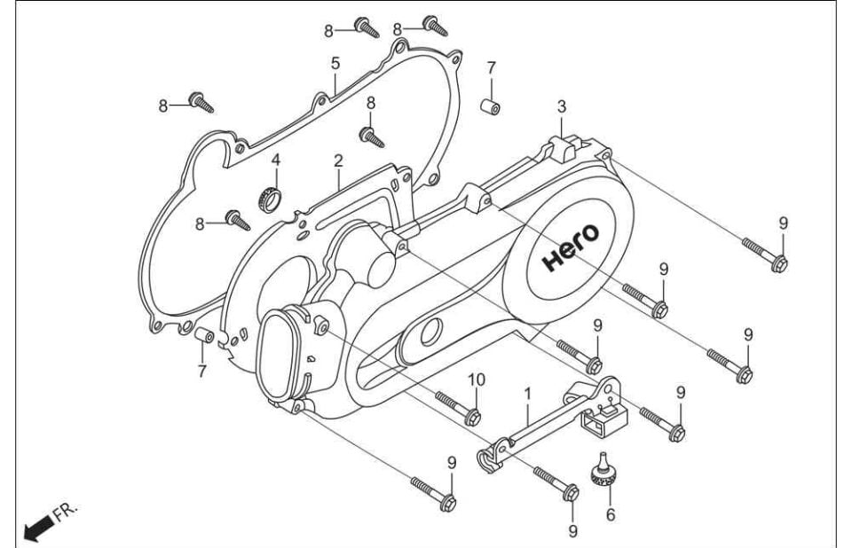 Hero Pleasure (Hr102-Pl) Plaka Sol Kapak Orj ResimNo:2