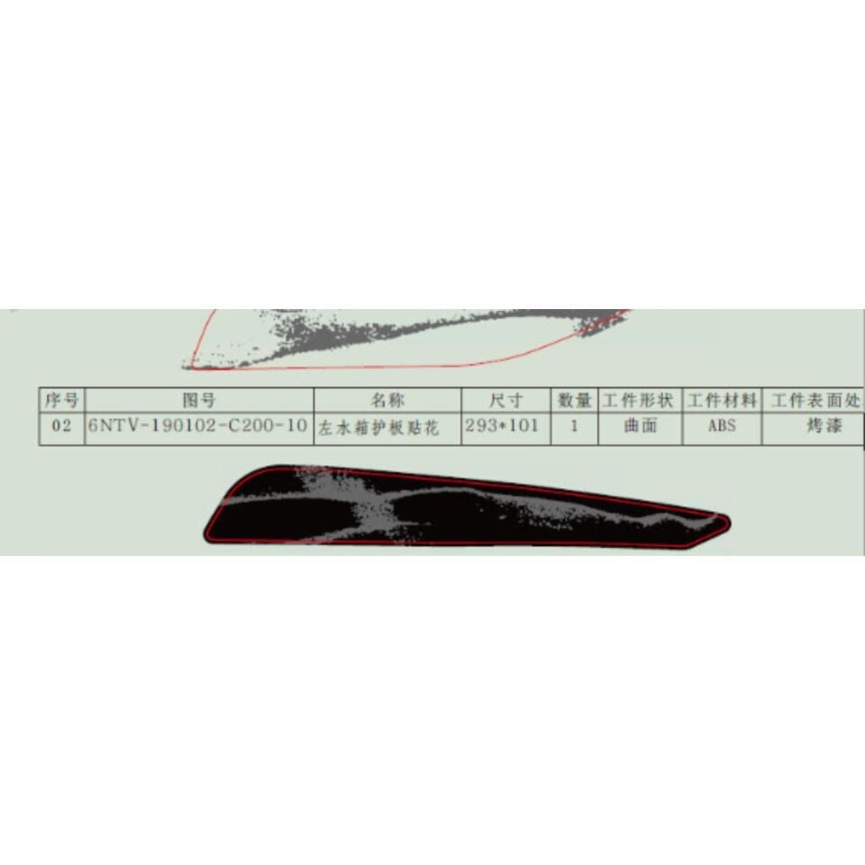 Cf Moto 650nk Euro 4 Abs Etiket (Ön Panel Sol) (2022)