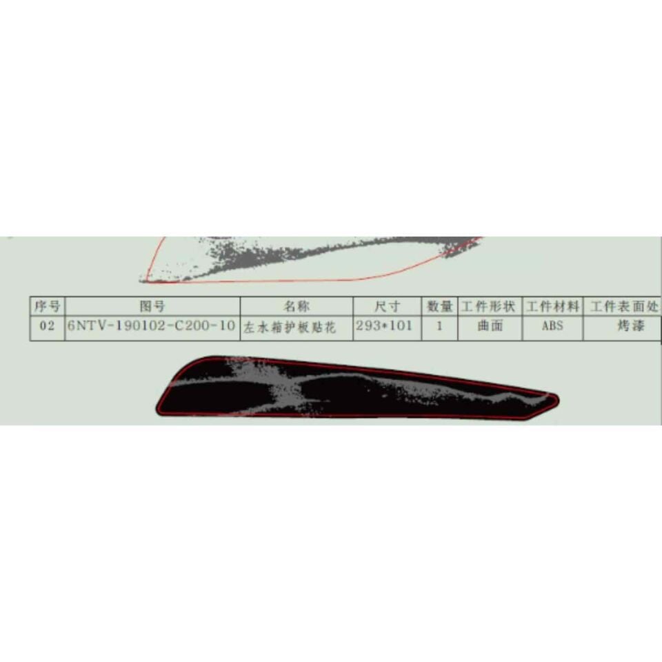 Cf Moto 650nk Euro 4 Abs Etiket (Ön Panel Sol) (2022)