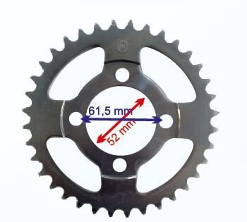 Cub Kuba Kee Arka Dişli 420-36T İç 52 Mm Öm