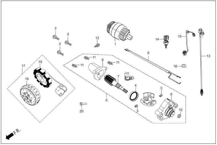 Hero Dash 125 (Dsh125E5) Kapak Mars Dinamosu Orj ResimNo:8