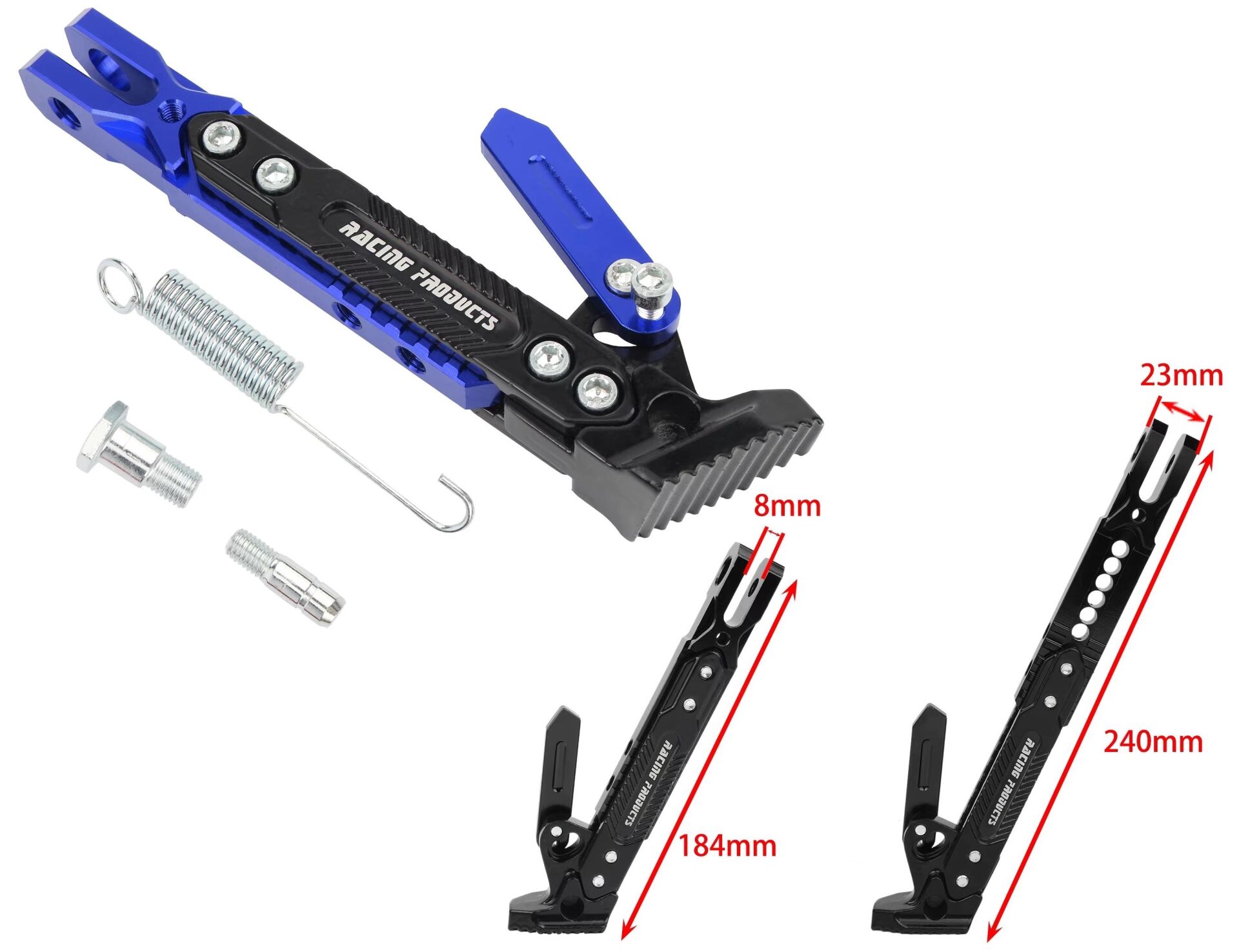 Üniversal Yan Sehpa Set Ayarlı Alüminyum Mavi