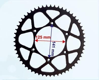 Cr125-250-Kx-Ktm Arka Dişli 520-56T İç 125X6 Delikli Ind