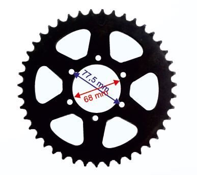Rx3 Evo Arka Dişli 520-43T İç 68X6 Delikli Ind Öm