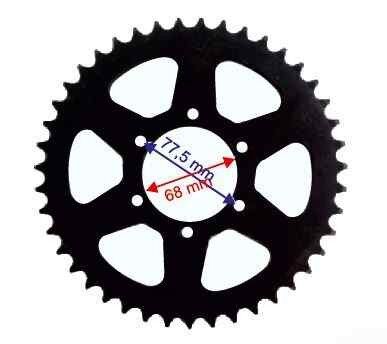Rx3 Evo Arka Dişli 520-43T İç 68X6 Delikli Ind Öm