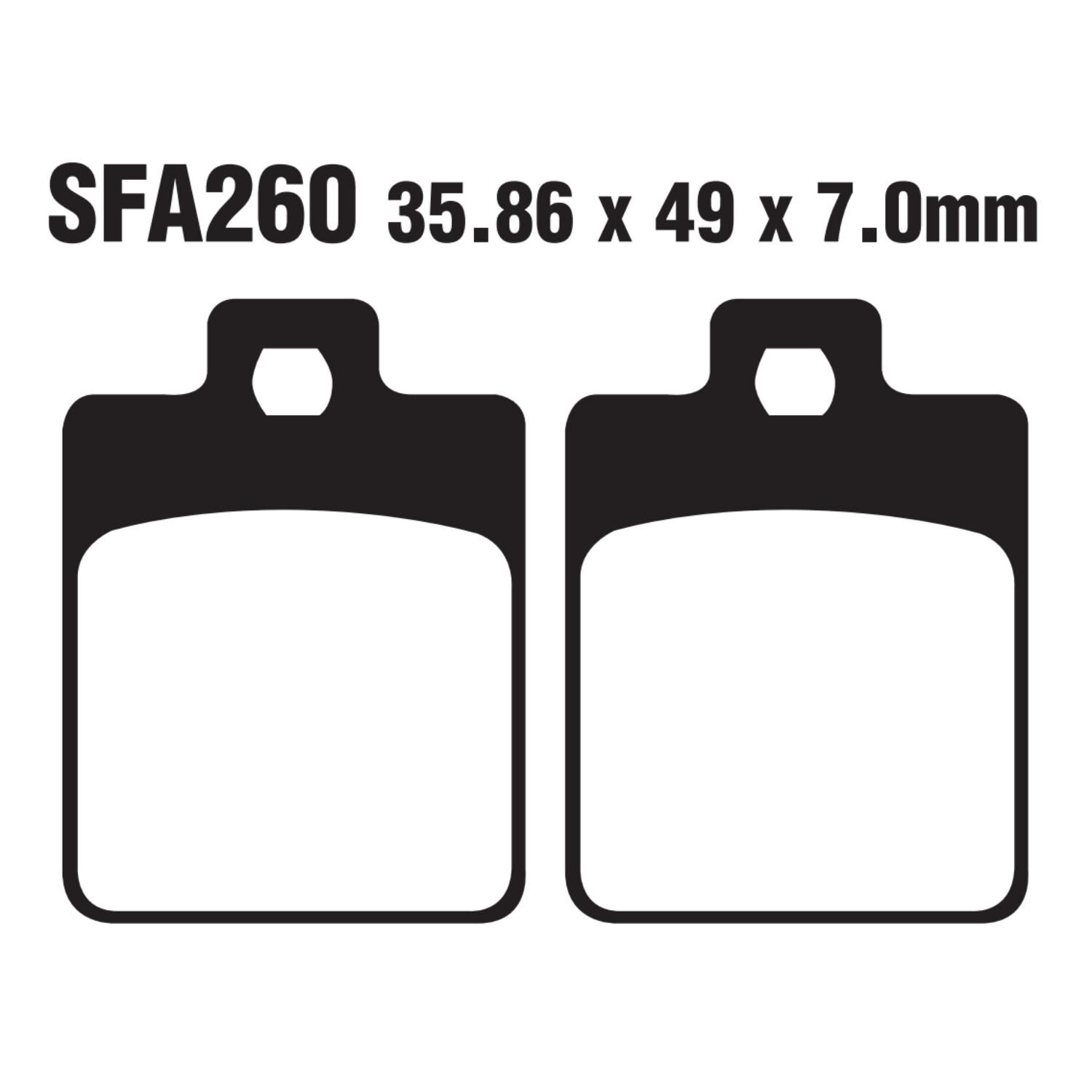 Skm Arka Fren Disk Balatası Sfa260 Sym Fıddle Iıı 200İ - Symphony 125-200 Jet 14 Peugeot Belville