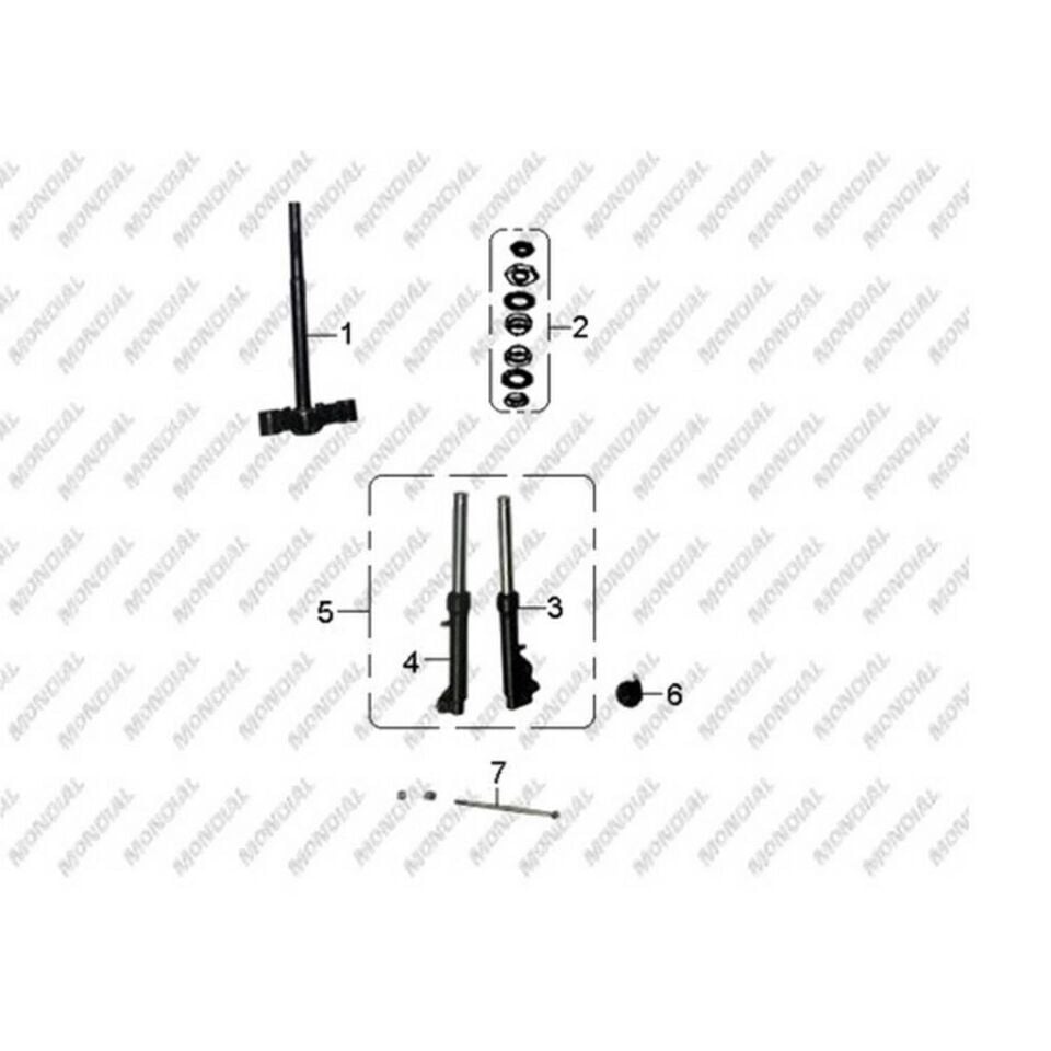 Mondial E-Mon Derrace-Revenge Ön Amortisör 27 Mm Siyah Orj