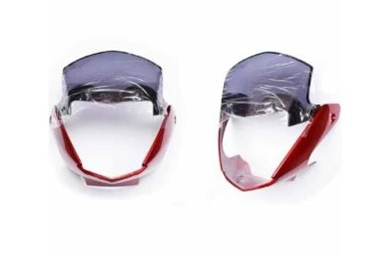 Yamaha Uyumlu Far Paneli Siperlik Camı Kırmızı Ymh.Ybr K