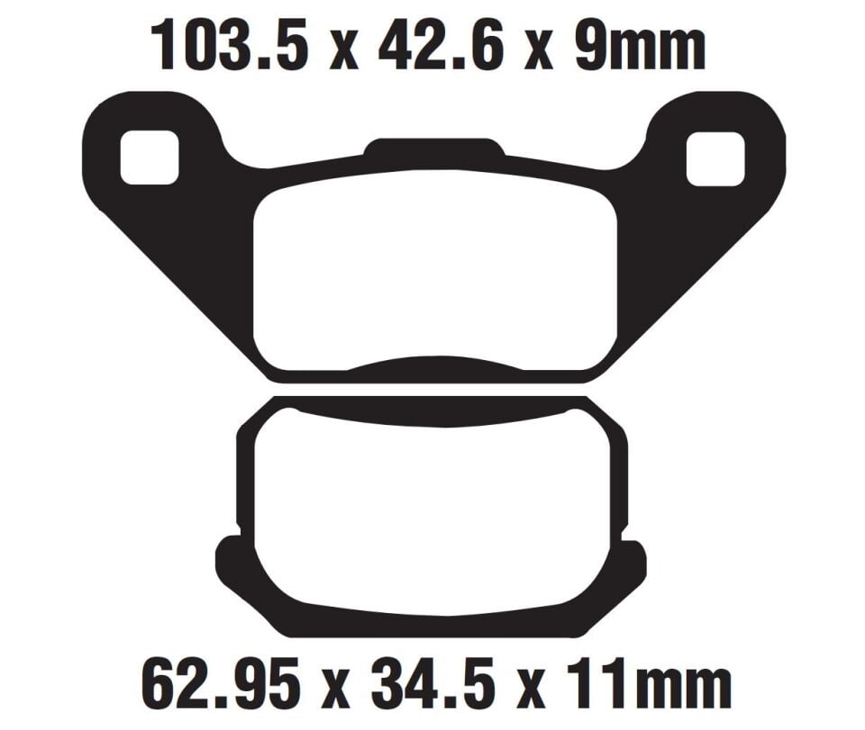 Atv Atv-Buggy Arka Fren Disk Balatası Fa431 A Kalite