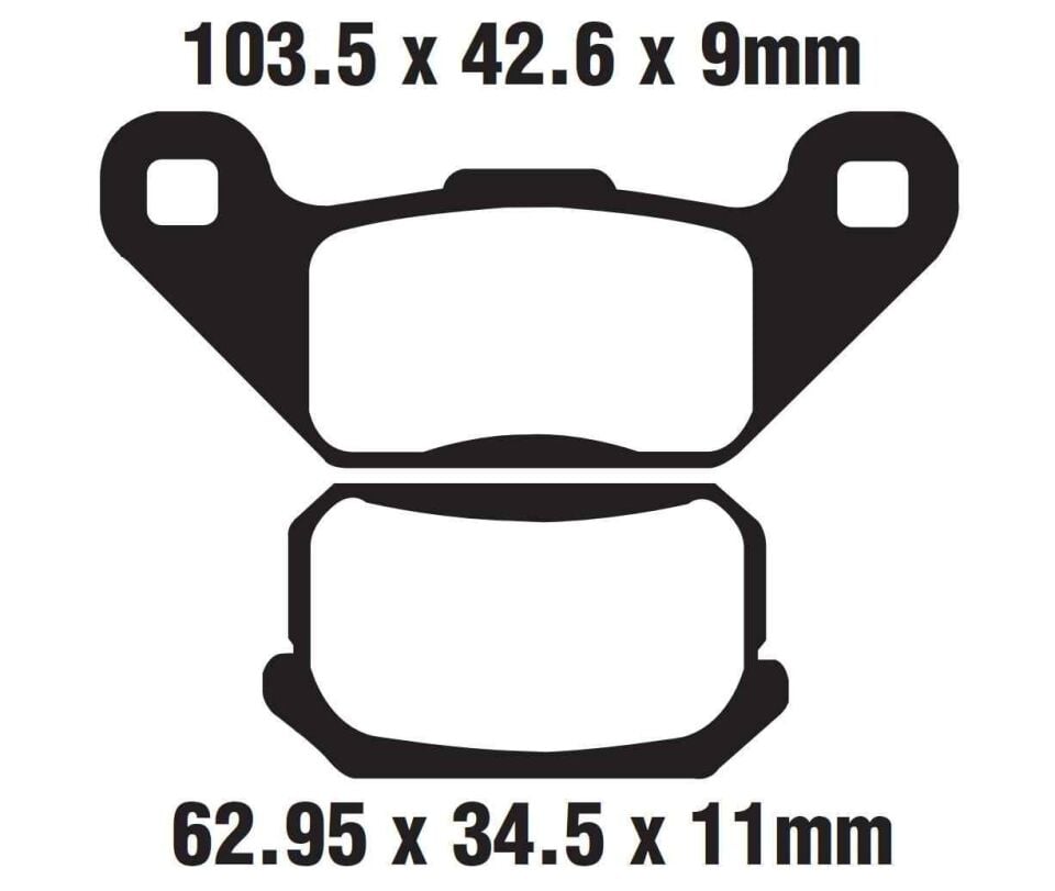 Atv Atv-Buggy Arka Fren Disk Balatası Fa431 A Kalite