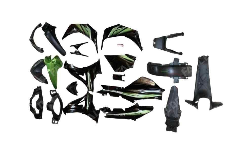 Rks Snıper Kaporta Seti (Farsız Stopsuz) Sıyah+Yeşıl