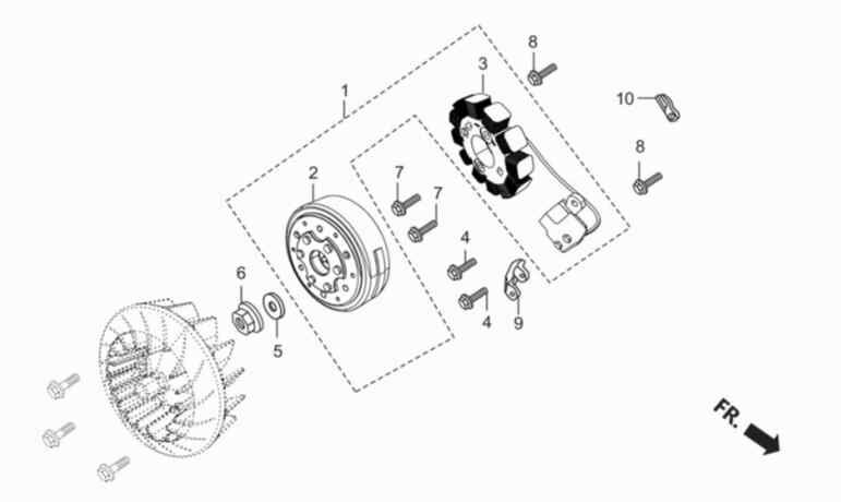 Hero Duet 125 (Duet 125) Stator Orj ResimNo:3