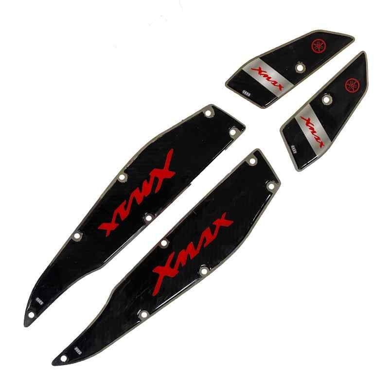 Yamaha Xmax 2014 - 2017 Uyumlu Kırmızı Krom Ayak Basamak