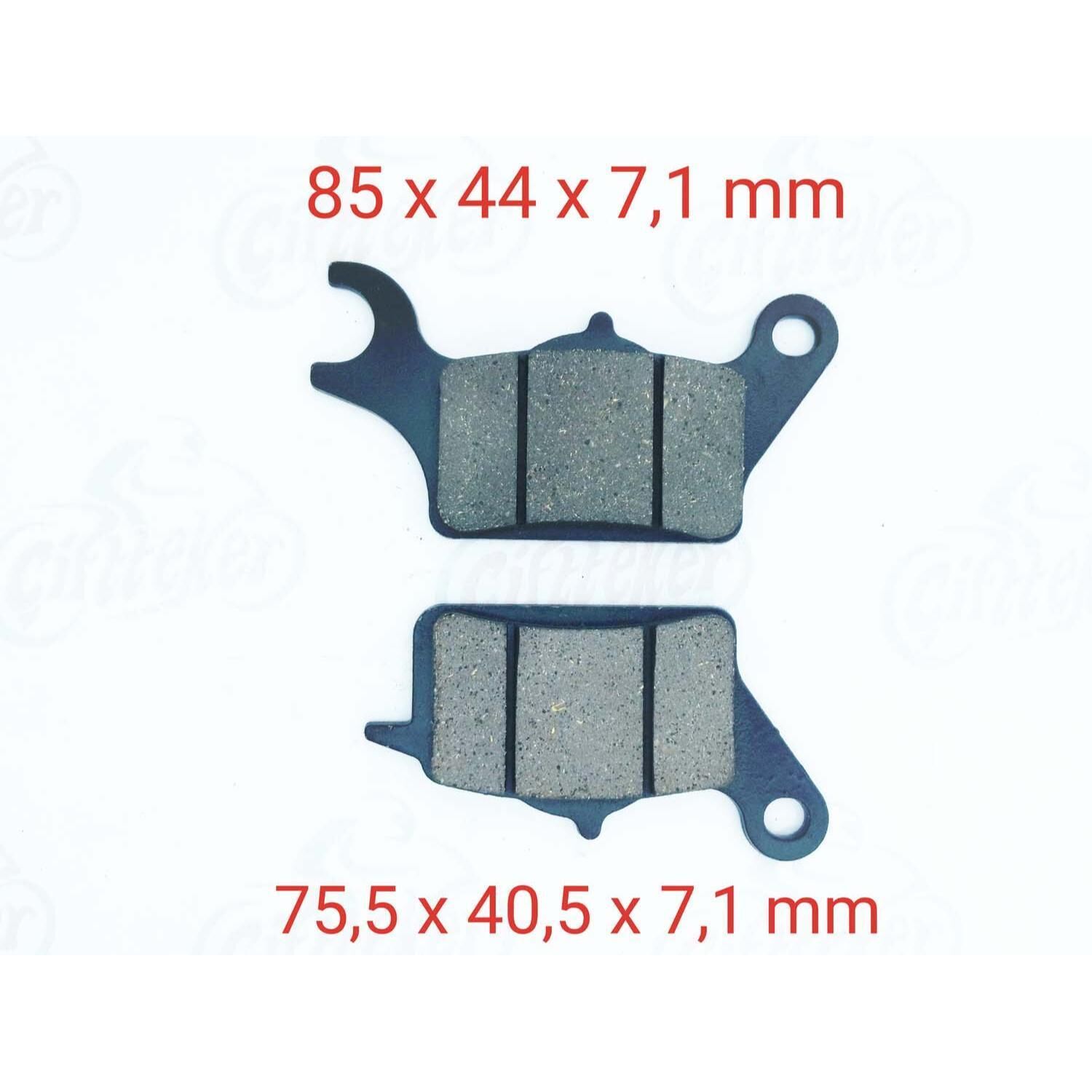 Ön Fren Disk Balatası Sfa652 İth Dio 110 Suzuki Uk 110 Address (17-..) Yamaha Tricity 125 (14-..)