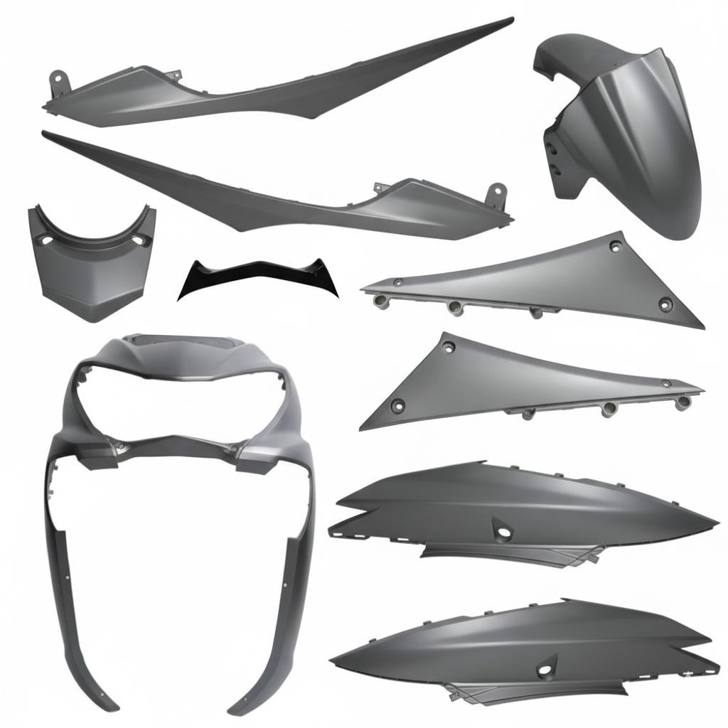 Rks Newlight 125 Kaporta Seti 10 Parça Gri