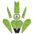 Kawasaki Zx10R Uyumlu Yeşil Tank Pad Set