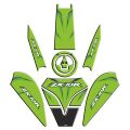 Kawasaki Zx10R Uyumlu Yeşil Tank Pad Set