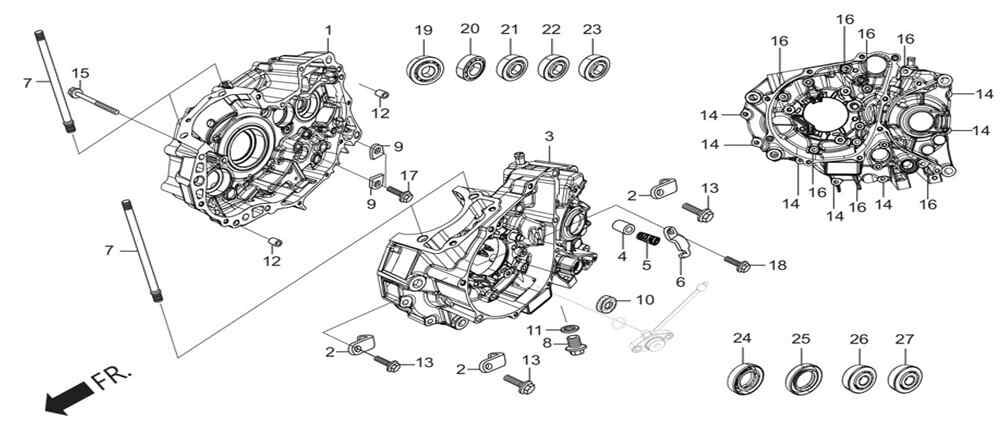 Hero Xpulse 200T (Xpulset) Braket Orj ResimNo:6