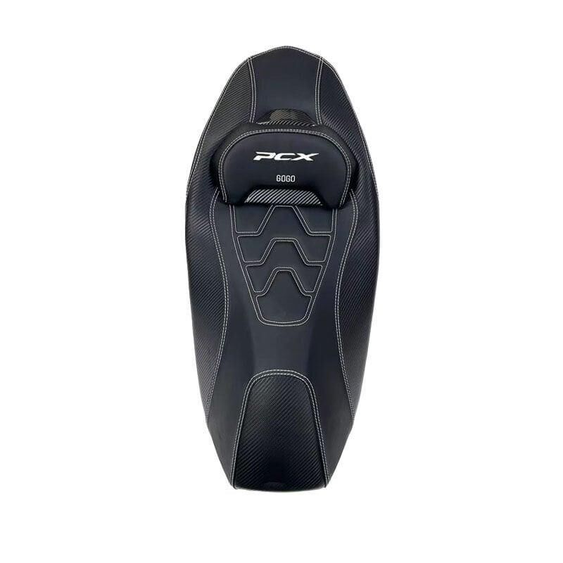 Honda Pcx 2021 - 2025 Uyumlu Spor Bel Destekli Beyaz Koltuk Sele