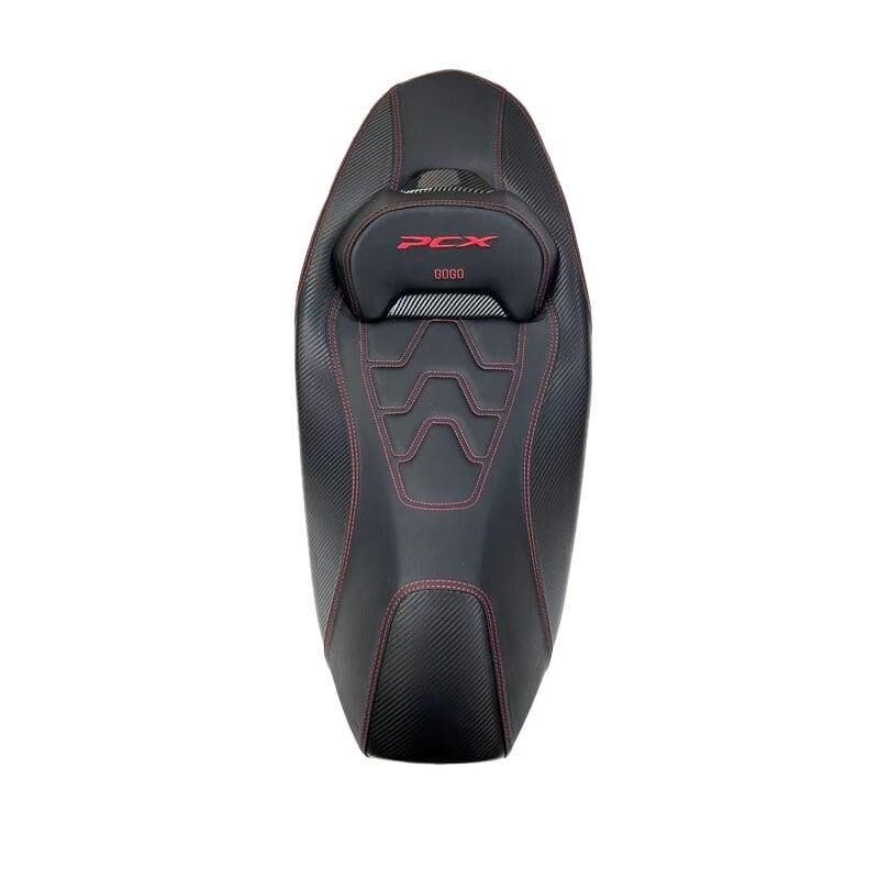 Honda Pcx 2021 - 2025 Uyumlu Spor Bel Destekli Kırmızı Koltuk Sele