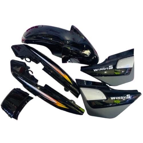 Kanuni Windy-S 125 Kaporta 3Lü Set Siyah