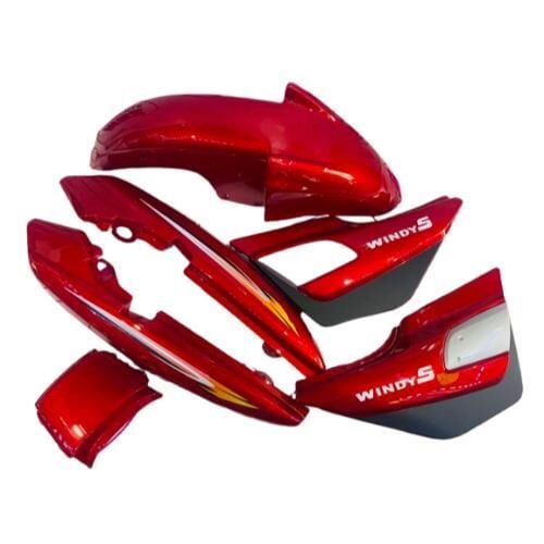 Kanuni Windy-S 125 Kaporta 3Lü Set Kırmızı