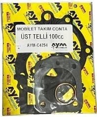 Mobylette Set Karter Takım Conta (Üst 100Cc Telli ) Siyah