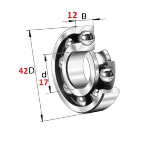 Honda Şanzuman Özel Bilyası 50 Scooter/Spacy/Activa/Cbf (17-42-12)