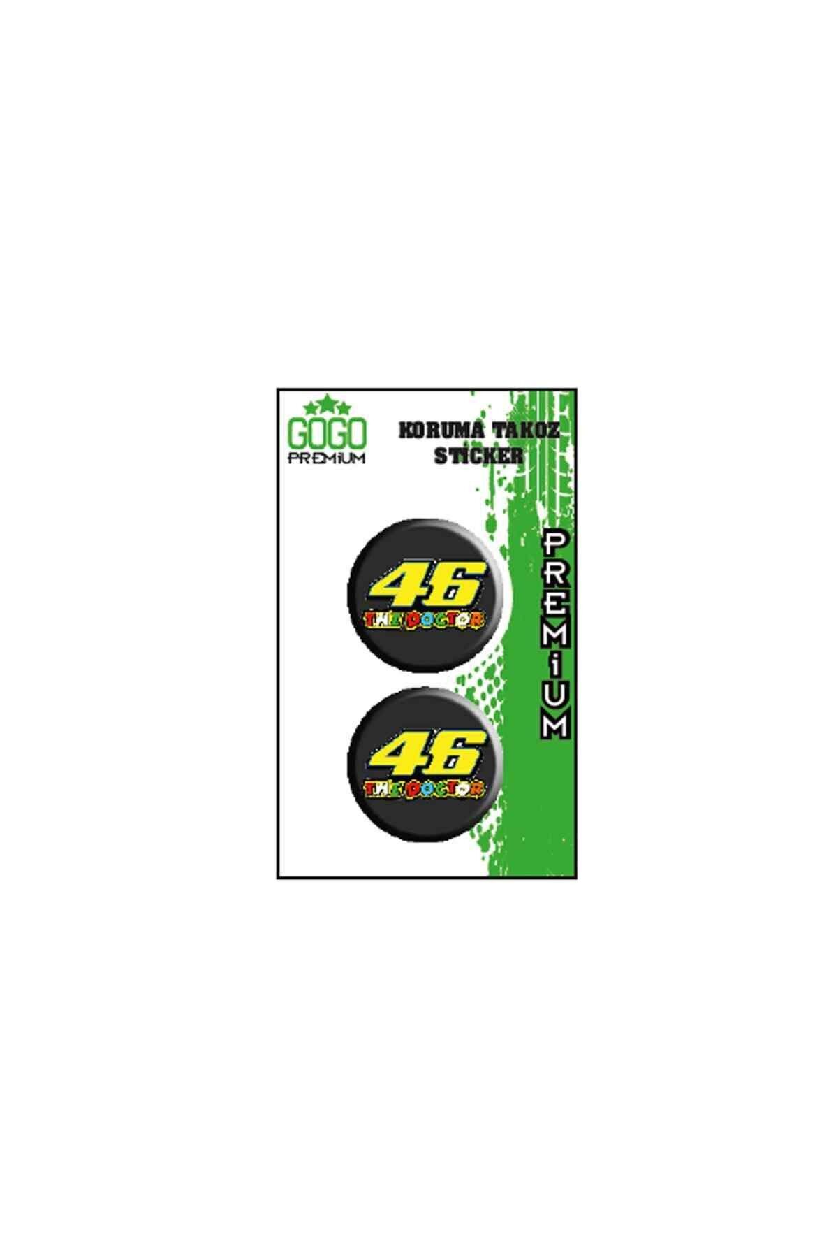 46 Koruma Takozu İkili Damla Sticker