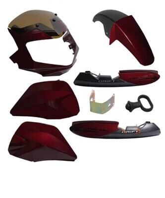 Mondial Kaporta Seti Drift Kırmızı