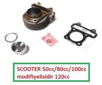 Silindir Komple 52.00Mm-13P-52.5Boy (120Cc) 50/80/100 Scooter
