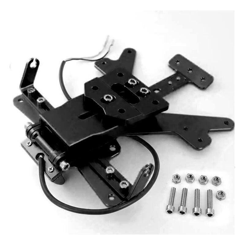 Kawasaki Z800 Uyumlu Işıklı Katlanır Plaka Siyah