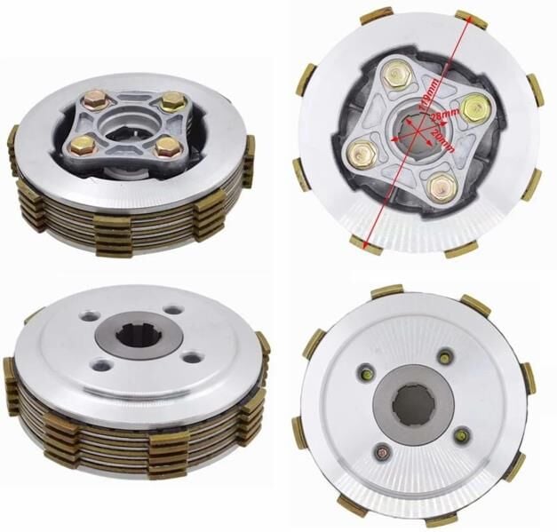 Depraj Balata+Sac+Baskı Komple (4 Yıldız 5 Balata) Cg 125/Kuba