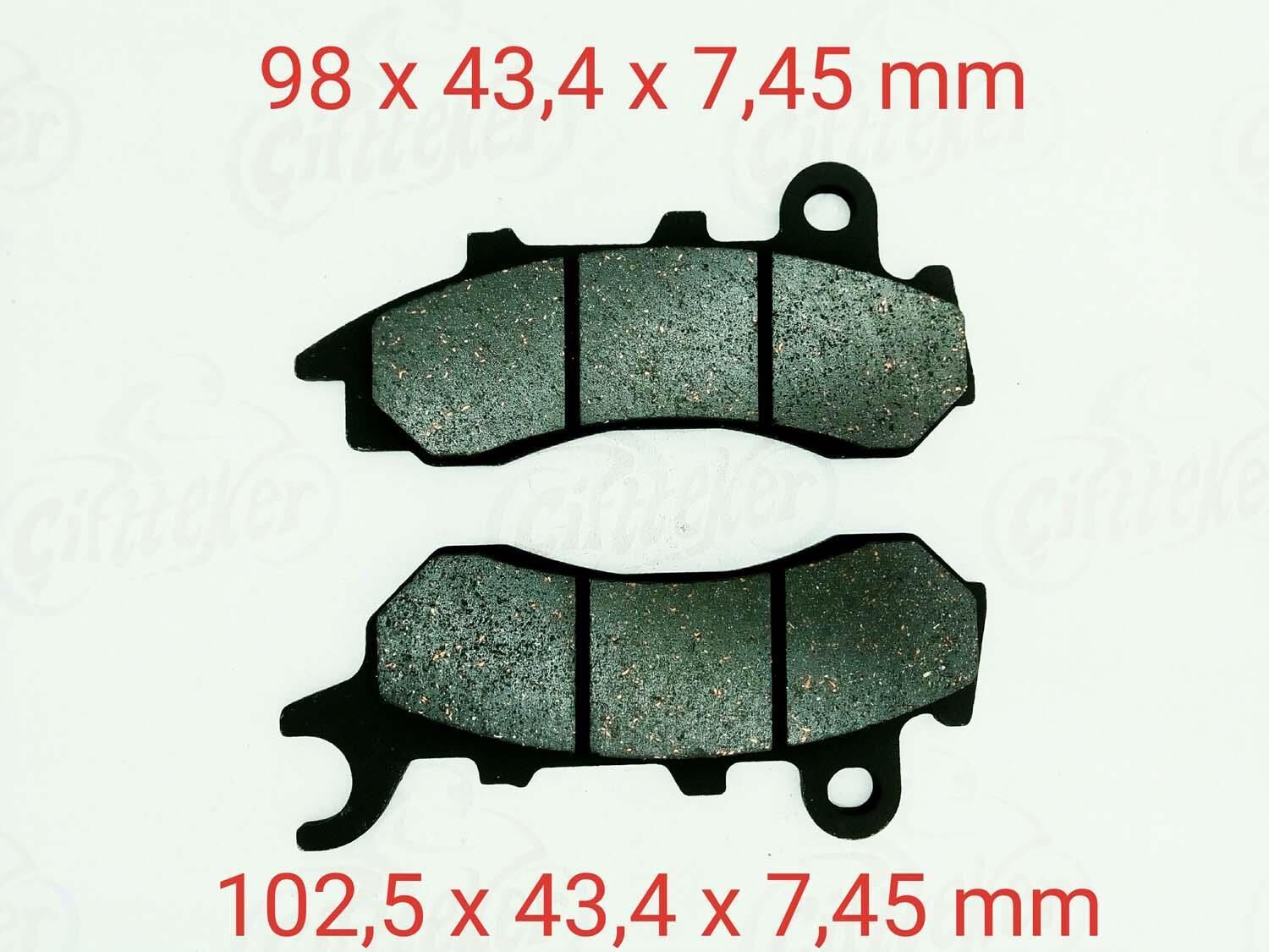 Honda Cb 125F Uyumlu Ön Fren Disk Balatası