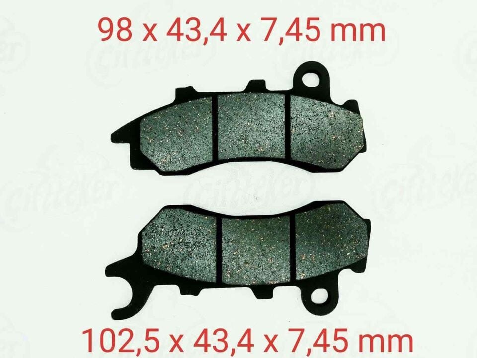 Honda Cb 125F Uyumlu Ön Fren Disk Balatası