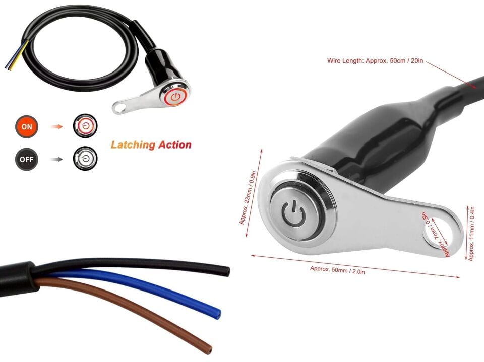 Çıt Açma Kapama Düğme Tekli Krom Üniversal