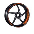 Yamaha Florasan Turuncu Racing R25 Uyumlu 1 Set Jant Şeridi