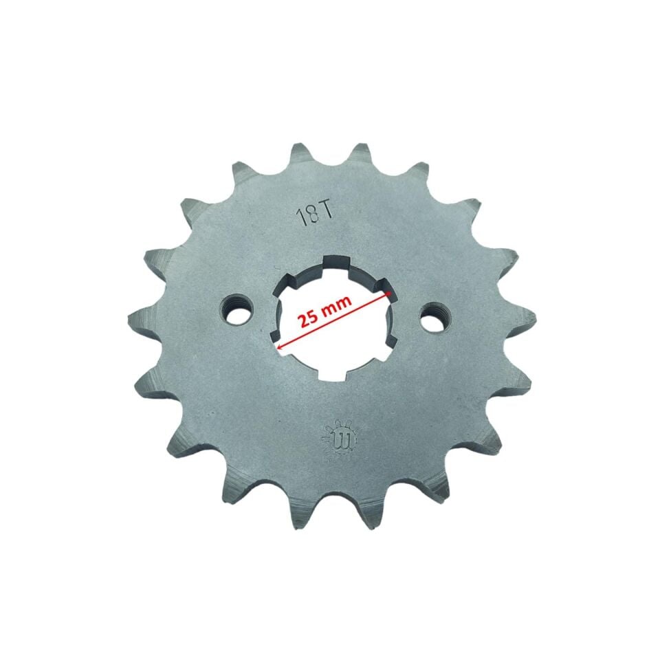 Atv Ön Dişli 428-18T İç 25 Mm 2 Delikli Öm