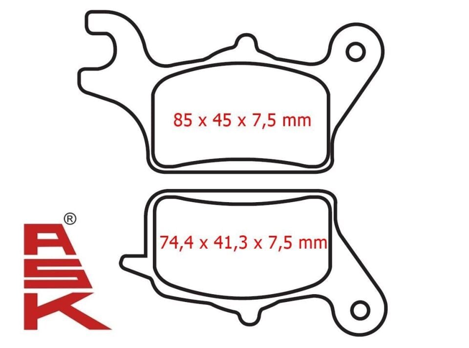 Honda Activa 125 İ Ön Fren Disk Balatası Sfa708 Ask