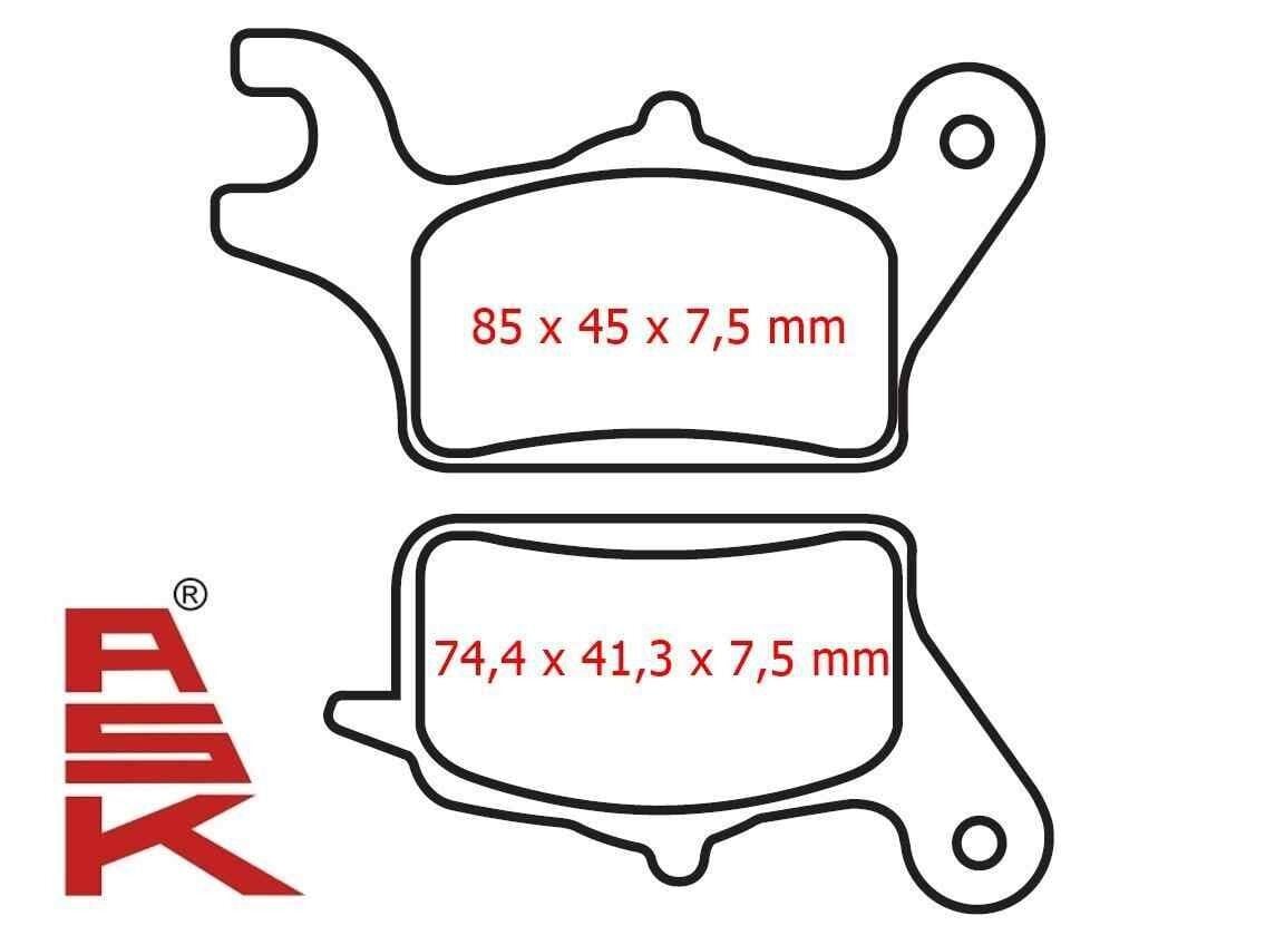Honda Activa 125 İ Ön Fren Disk Balatası Sfa708 Ask
