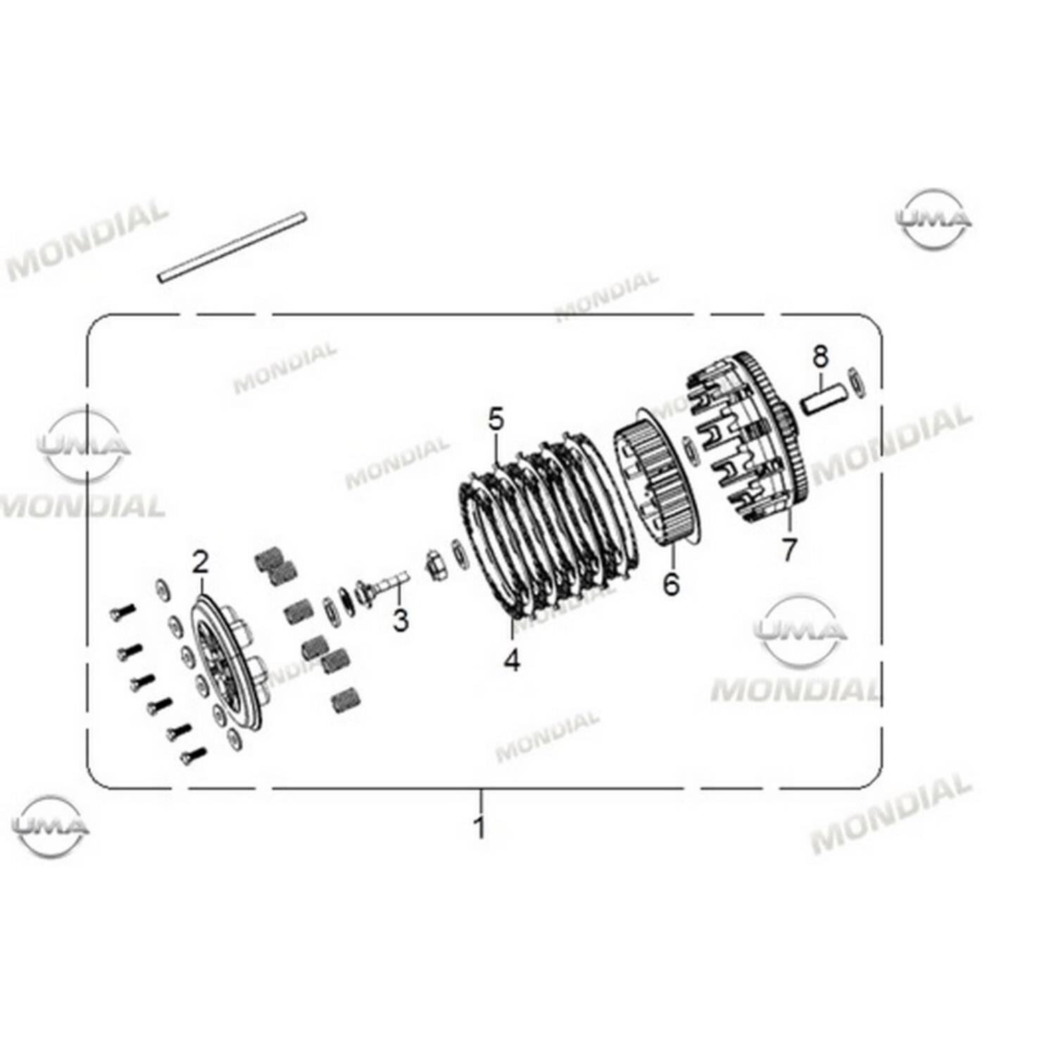Mondial 250 Rx3-I Evo Rx3 Enduro Debriyaj Baskı Kapağı Orj