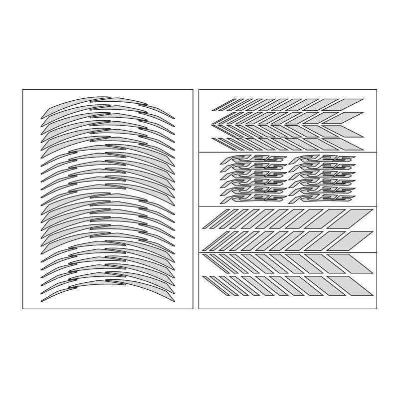 Yamaha Reflektör Beyaz Racing R25 Uyumlu 1 Set Jant Şeridi