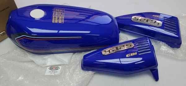 Benzın Depo Kesık + Yan Kapak Set Lacıvert Cg125