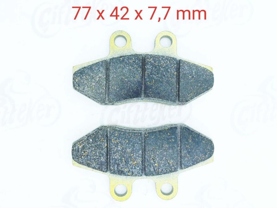 Cygnus X125 Uyumlu Ön Fren Disk Balatası 7 Mm Fa393 Takım