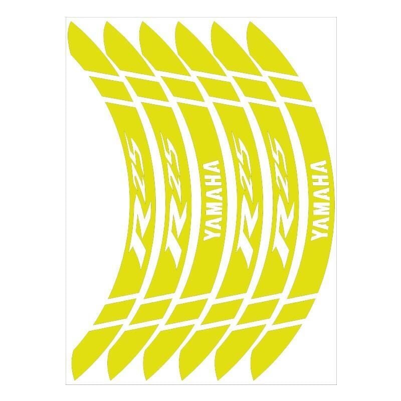 Yamaha Florasan Sarı Geniş R25 Uyumlu 1 Set Jant Şeridi