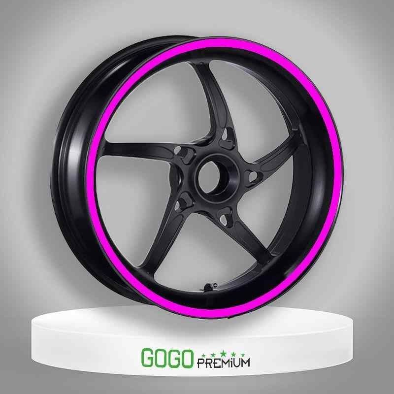 Florasan Pembe 7Cm X 7 M Lüks 1 Set Jant Şeridi