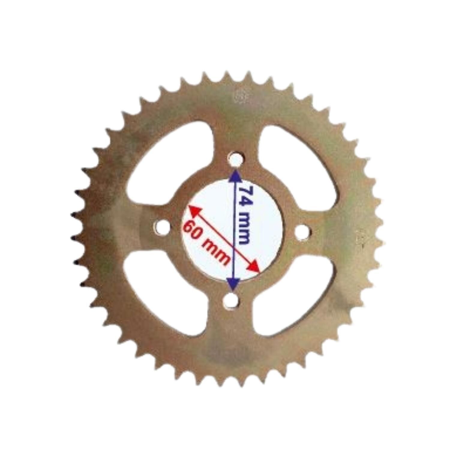 Tvs Apache Rtr Arka Dişli 428-44T İç 60 Mm Sarı Çanaklı Ind Öm