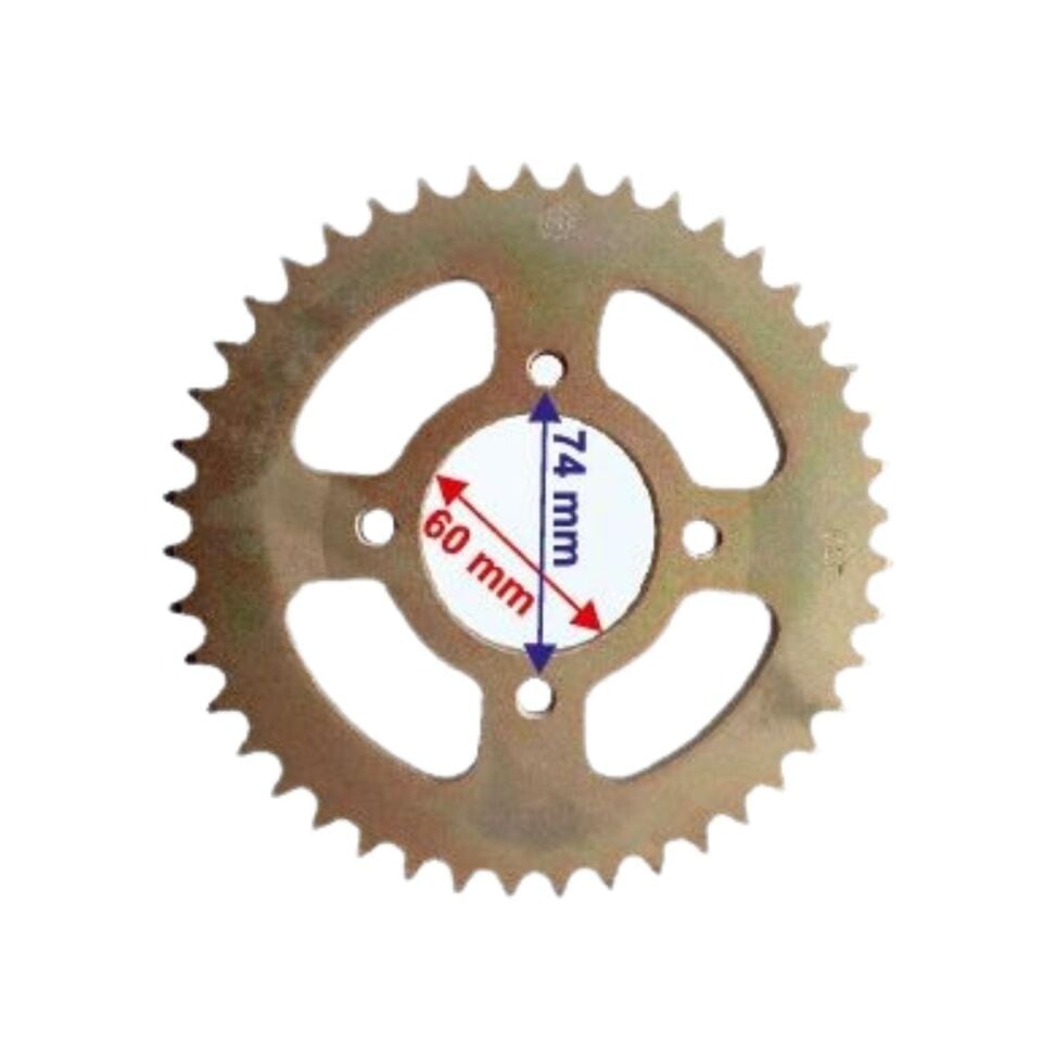 Tvs Apache Rtr Arka Dişli 428-44T İç 60 Mm Sarı Çanaklı Ind Öm