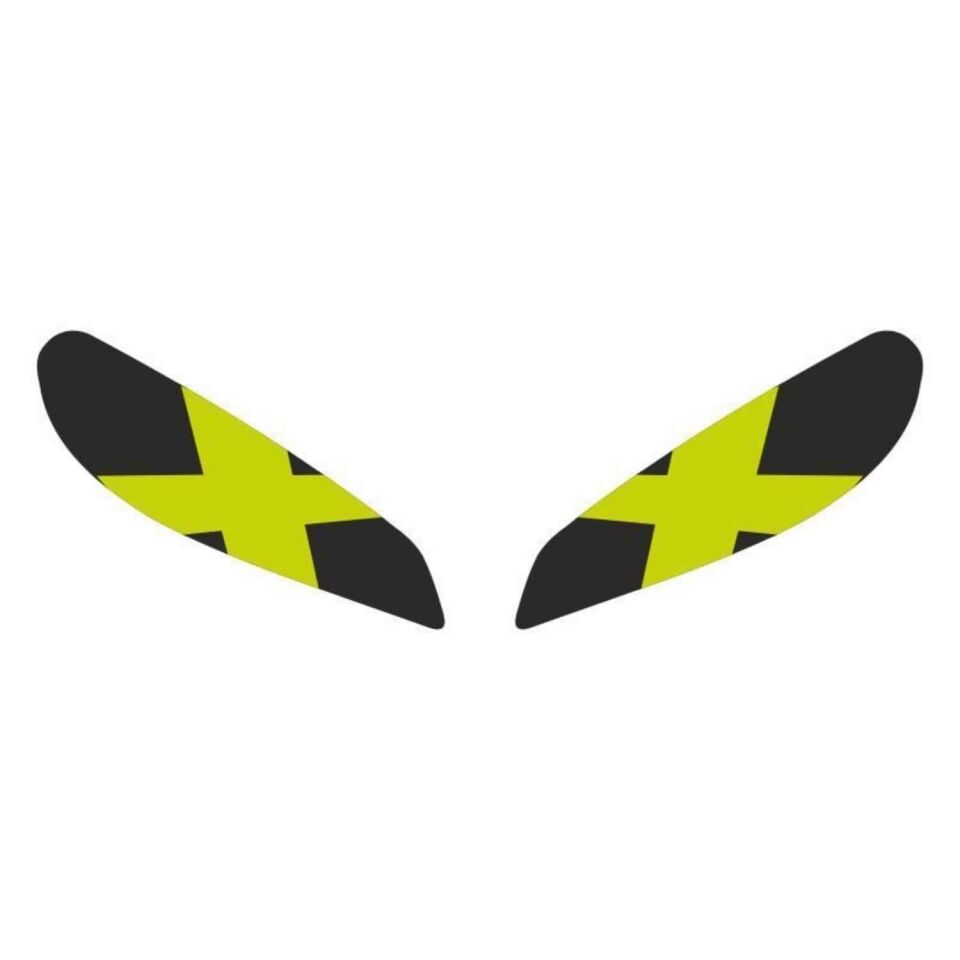 Cf Moto 250 Sr 2020 - 2024 Uyumlu Far Sticker X Flo Sarı